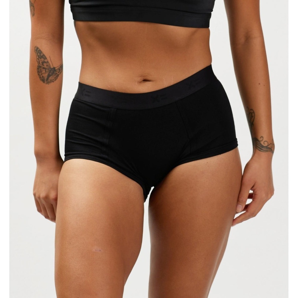 NEW Tomboyx Black Boyshort Underwear Cotton Blend Size Medium